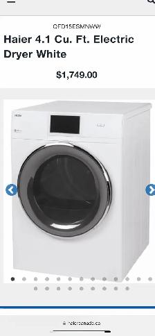 NEW‼️24" Haier Front Load Electric Dryer With Wi-Fi (4.1 Cu.Ft) - Photo 10
