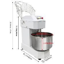 50L Dual Action Dual Speed Dough Mixer 220V Commercial 170175 - Photo 8