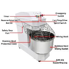 50L Dual Action Dual Speed Dough Mixer 220V Commercial 170175 - Photo 10