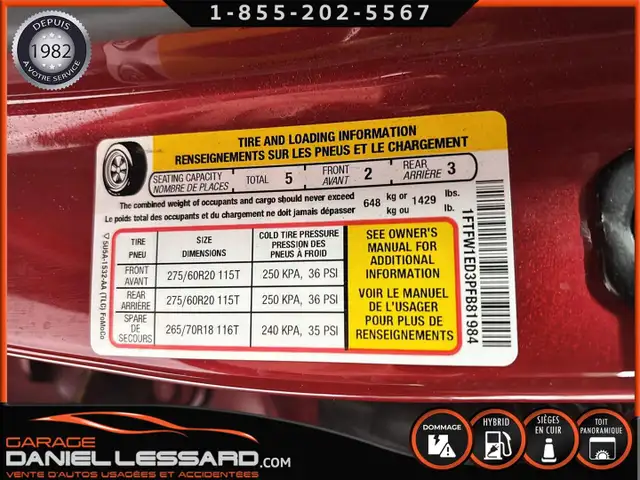 Ford F-150 LARIAT POWERBOOST 3.5L RATIO 3.73, 2023 - Photo 32