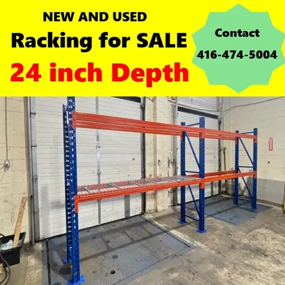 NEW and USED 24 inch Deep Pallet Racking REDIRACK Storage Rack