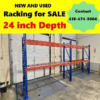 NEW and USED 24 inch Deep Pallet Racking REDIRACK Storage Rack
