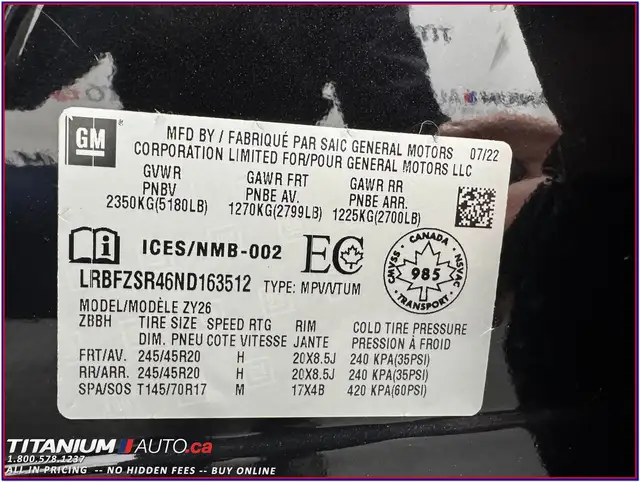 2022 Buick Envision Avenir AWD-Cooled Leather-Pano Roof-360 Came - Photo 75