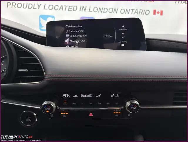 2024 Mazda Mazda3 GT AWD-Red Leather-360 Camera-BOSE-HUD-GPS-Mem - Photo 11