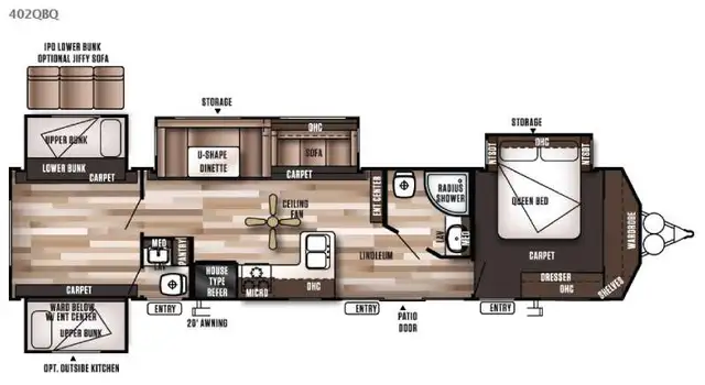 2016 Forest River RV Wildwood DLX 402QBQ - Photo 2