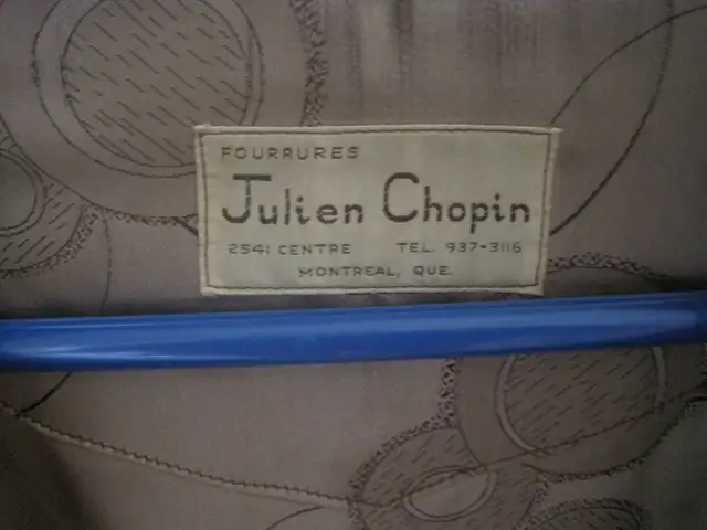 Beau manteau de fourrure long en rat musqué / long muskrat fur c - Photo 6