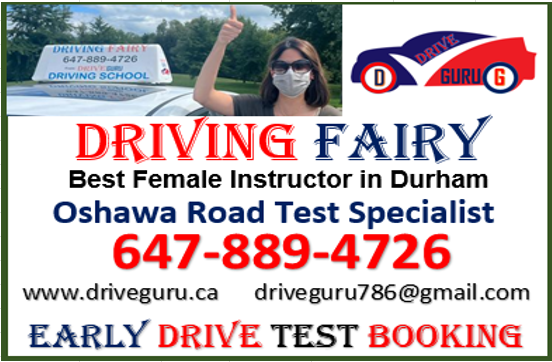 Driving Lessons by FEMALE Instructor in Ajax, Whitby and Oshawa