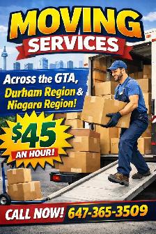 Moving Moving $45 per hour