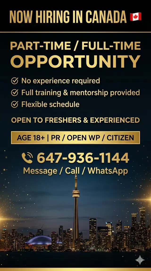 Part-Time / Full-Time Career Opportunity – No Experience Needed