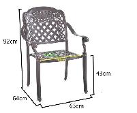 Brand New 5pcs Round Cast Aluminum Dining Set BBQ Table $1499 - Photo 5