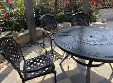 Brand New 5pcs Round Cast Aluminum Dining Set BBQ Table $1499 - Photo 7