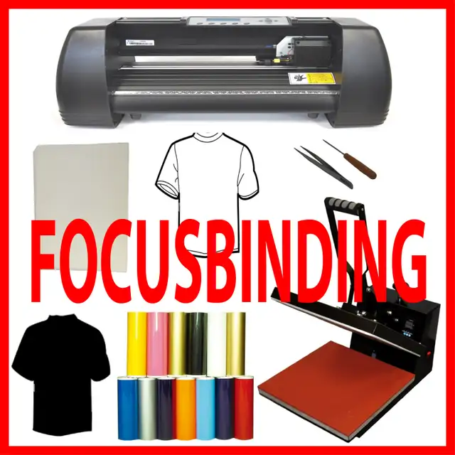 New DTF Bundle 13' Vinyl Cutter Plotter 15x15 Heat Press Set