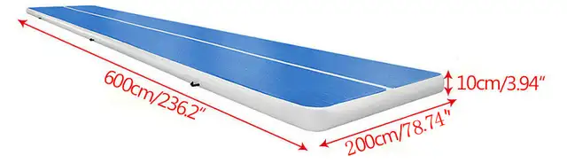 Promotion 26’PVC Inflatable Gymnastics Mat Exercise Mat 053162 - Photo 5