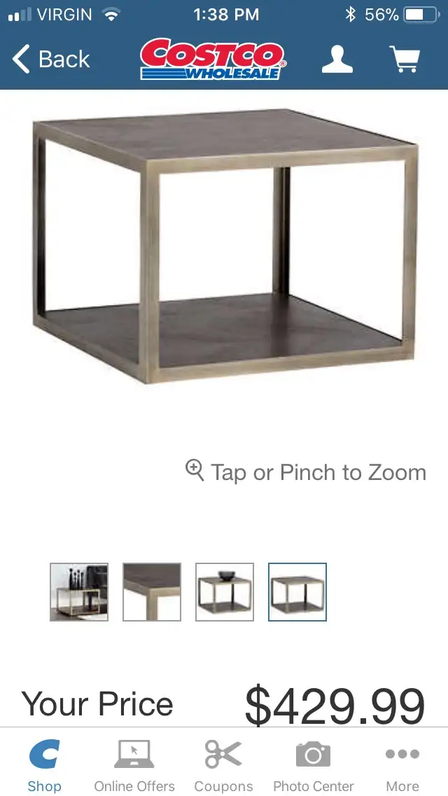 Mara Solid Acacia Wood End Table $300. Like new.