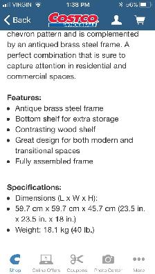 Mara Solid Acacia Wood End Table $300. Like new. - Photo 4