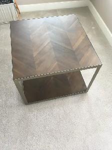 Mara Solid Acacia Wood End Table $300. Like new. - Photo 5