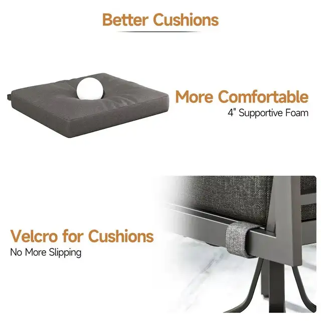 Brand New 5Pcs Patio Furniture Set Swivel Roker Chairs $999 - Photo 7