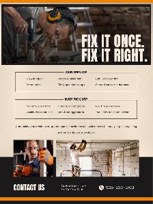 Expert Handyman – Durham & GTA - Starting $99