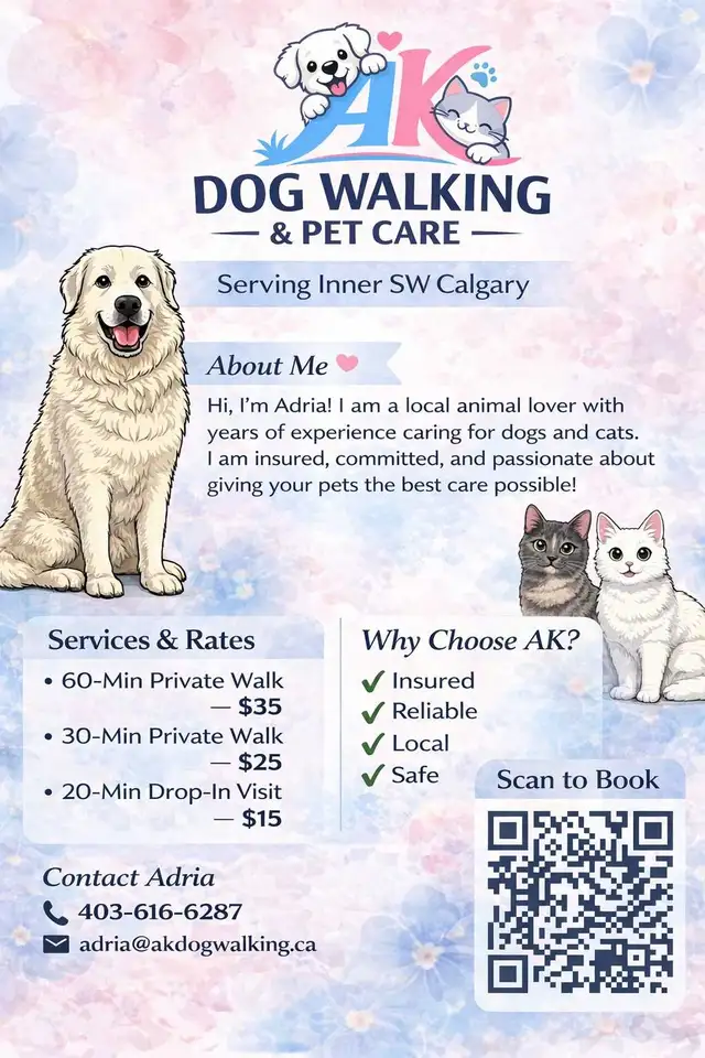 Dog Walking   Cat & Dog Drop ins