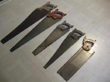 5 Vintage Hand Saws