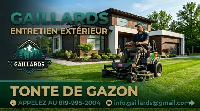 tonte de pelouse Trois-Rivieres