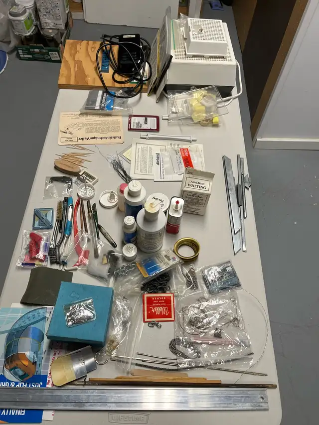 Unused stain glass and pieces and Tools - Photo 2