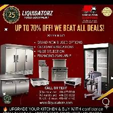 Spring  sale @ Liquidatorz brand new & Refurbished restaurant EQ