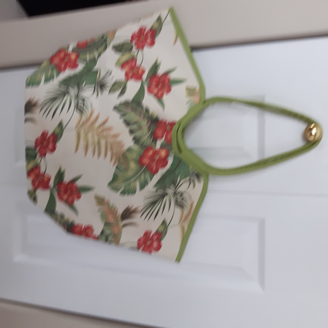 BEAU SAC À MAIN FEMME À FLEURS ROSES 14'HAUTx18'LARGE: $10.00 - Photo 3