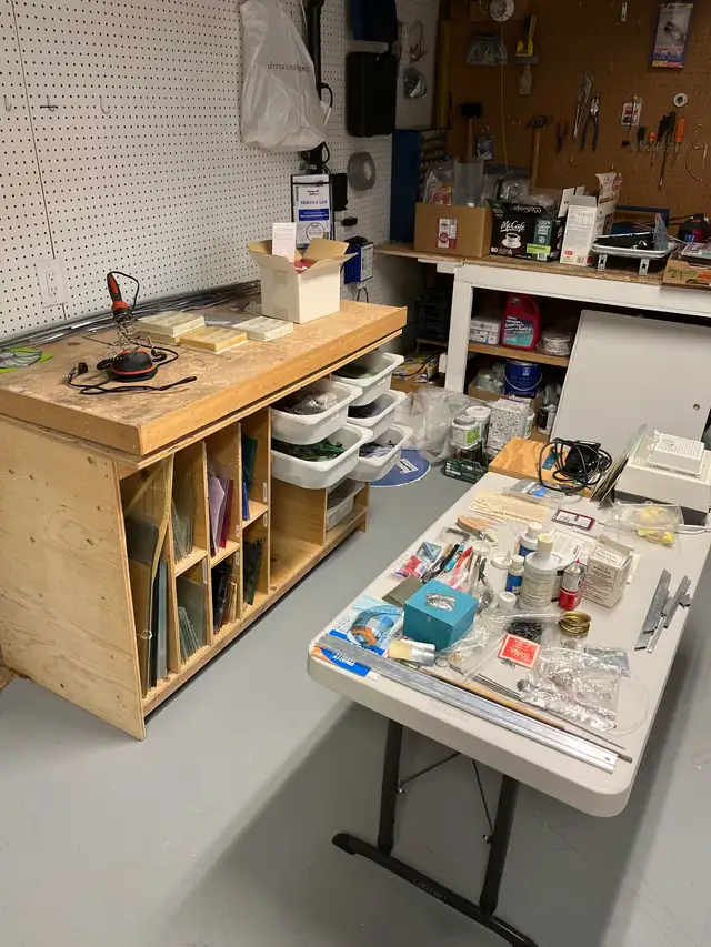 Unused stain glass and pieces and Tools