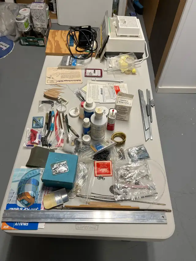 Unused stain glass and pieces and Tools - Photo 2