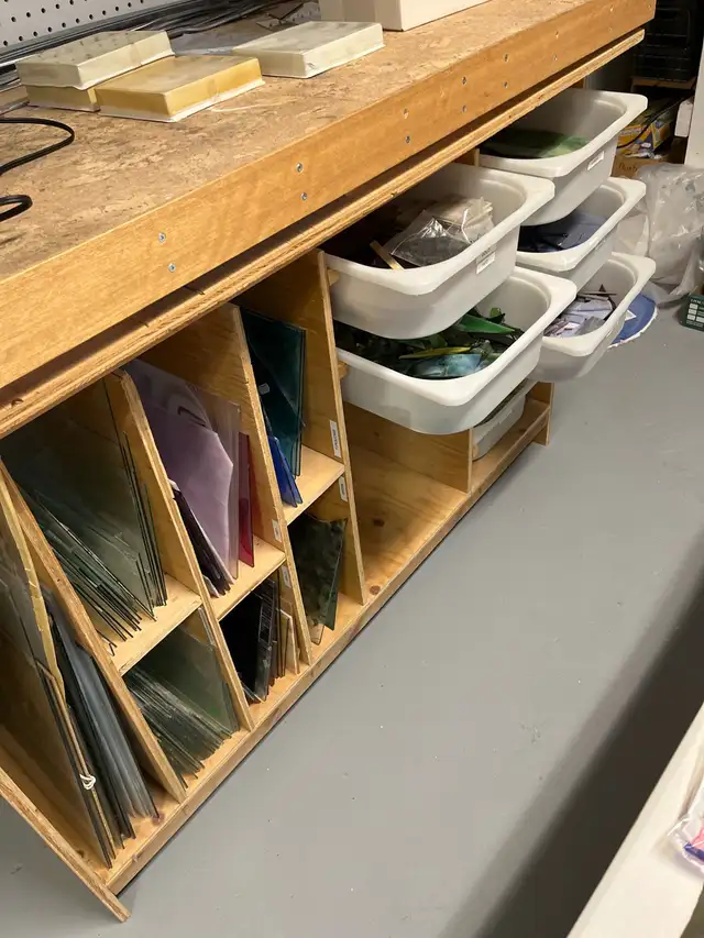 Unused stain glass and pieces and Tools - Photo 3