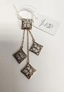 10k Gold Pendants: Crosses, Diamond, Ruby, Aquamarine, Amethyst - Photo 4