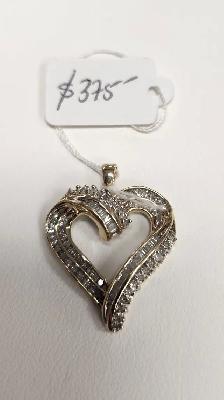 10k Gold Pendants: Crosses, Diamond, Ruby, Aquamarine, Amethyst - Photo 8