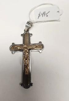 10k Gold Pendants: Crosses, Diamond, Ruby, Aquamarine, Amethyst - Photo 9