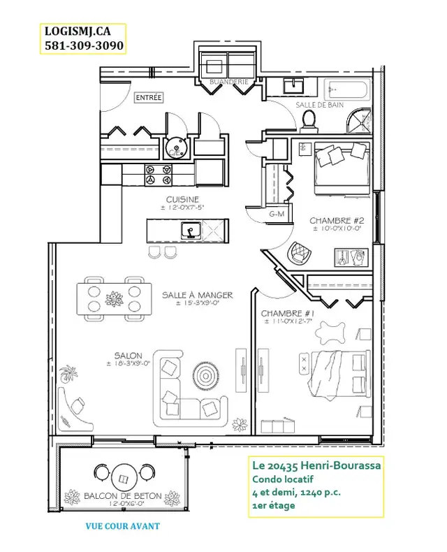 APPARTEMENT/CONDO4 ½ 20435,  Boul. Henri-Bourassa, Qc - Photo 8