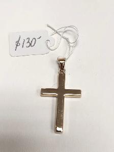 14k Gold Pendants: Cross, Diamonds, Pearls - Photo 2