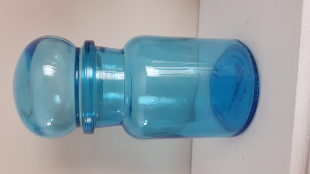 BEAU POT NEUF VERRE ÉPAIS DU BELGIQUE 6'HAU FERMETURE HERMÉTIQUE