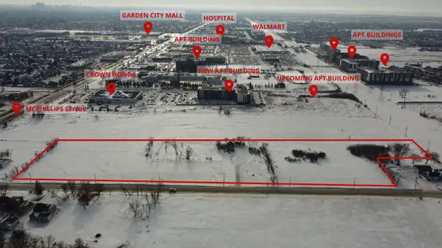 Rare Development Opportunity! 8  Acres just off McPhillips St!