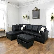 New Sectional Sofa With LHF Storage Chaise Amazing Sale