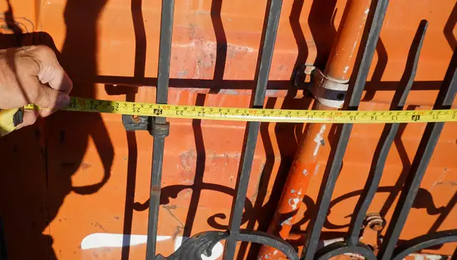 Heavy Wrought Iron Security Grates for Double Entrance Doors - Photo 6