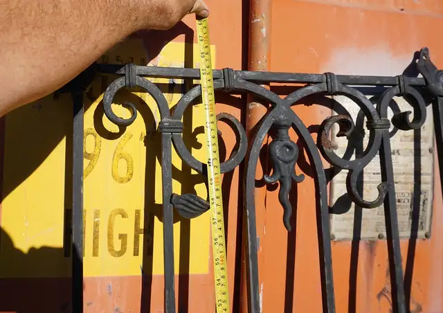 Heavy Wrought Iron Security Grates for Double Entrance Doors - Photo 8