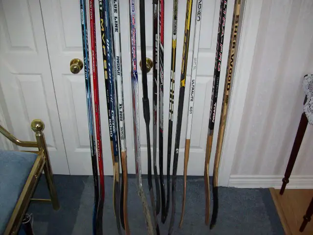 HOCKEY STICKS AND  GOALIE  STICKS  -  KIDS  AND  ADULTS