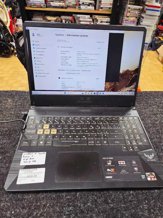 Laptop asus tuf ryzen 5 radeon vega - Photo 2