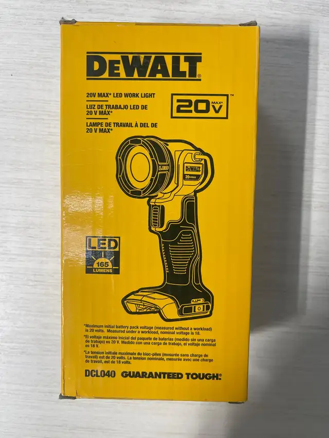 DEWALT 20V MAX Lithium-Ion Cordless LED Work Light / Pivoting Jo