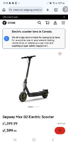 Segway Max G2 Electric Scooter $1399.00 for 1000.00 - Photo 3