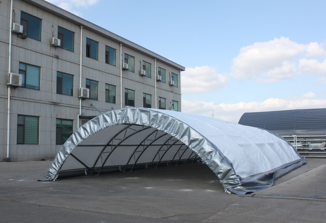 Double Truss Container Shelter 20’×40’×6.5’ – Heavy Duty Storage