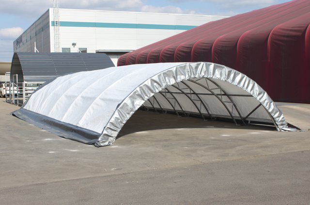 Double Truss Container Shelter 20’×40’×6.5’ – Heavy Duty Storage - Photo 2