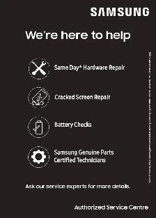 SAMSUNG AUTHORISED REPAIR