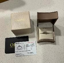 Solitaire diamond engagement ring - Photo 3