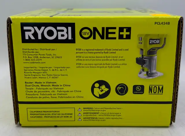 NEW/UNOPENED Ryobi 18v Compact Router (Model: PCL42413 ) - Photo 3